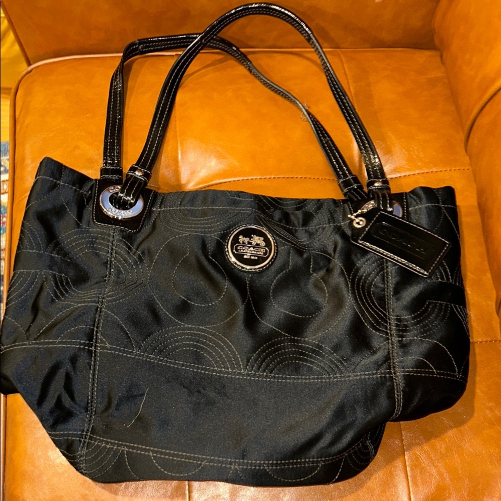 Coach Black Tote Bag